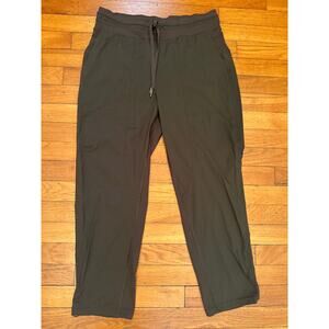 Lululemon Dance Studio Crop II Unlined 20" Dark Olive Size 8
